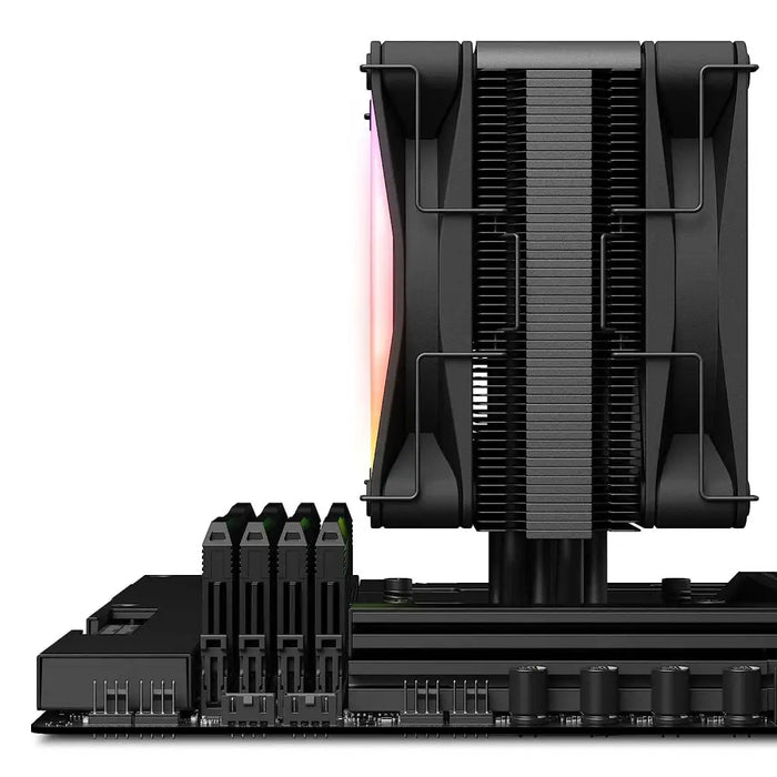 NZXT T120 RGB Processor Air cooler 12 cm Black 1 pc(s) - Охладители за процесори<<<Компютърни