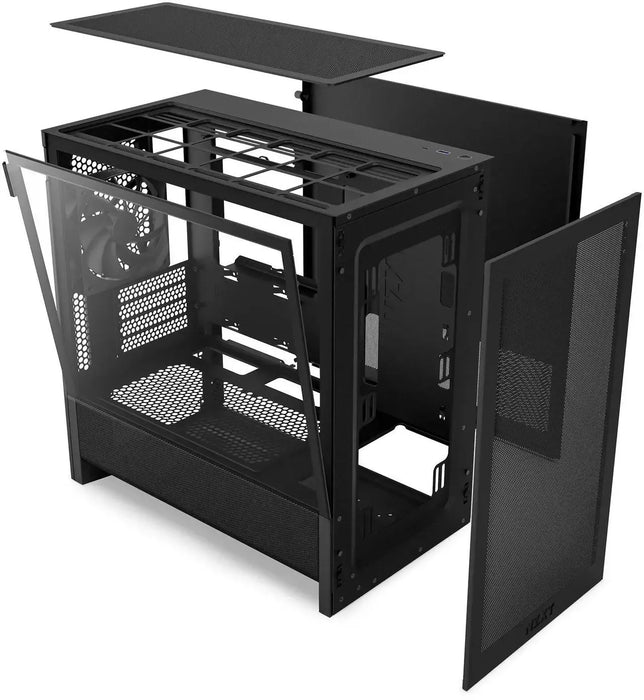 NZXT H3 Flow 2025 Micro-ATX Tower Case - Black