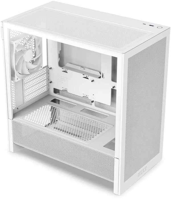 NZXT H3 Flow 2025 All White Micro-ATX Tower Case