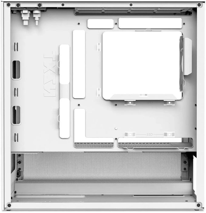 NZXT H3 Flow 2025 All White Micro-ATX Tower Case