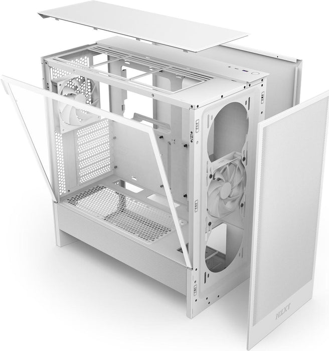NZXT H5 Flow 2024 White Mid-Tower Case
