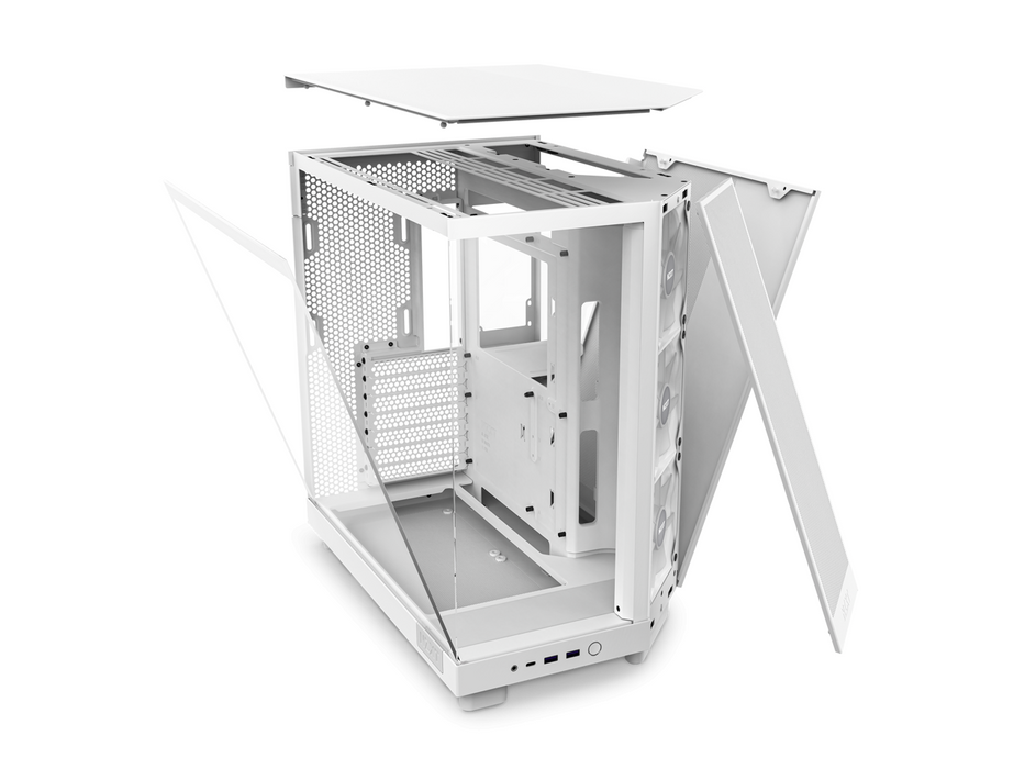 NZXT H6 Flow RGB Matte White Case - Middle Tower
