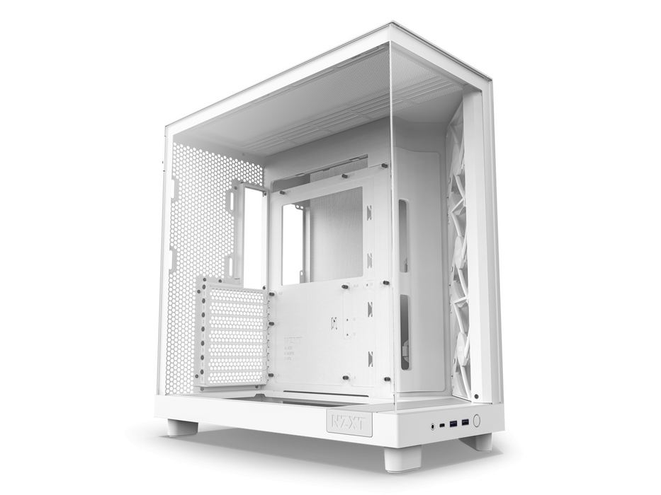 NZXT H6 Flow RGB Matte White Case - Middle Tower