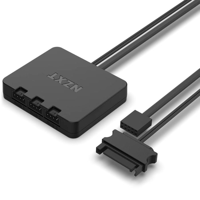 Set of fans NZXT F140 RGB Black 2 pieces and NZXT RGB controller