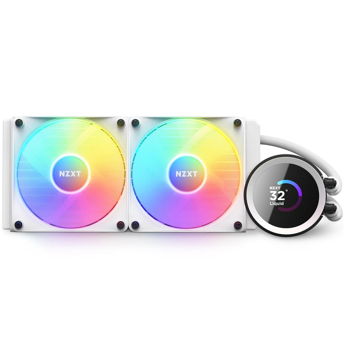 CPU Cooler NZXT Kraken 240 RGB White, LCD Display