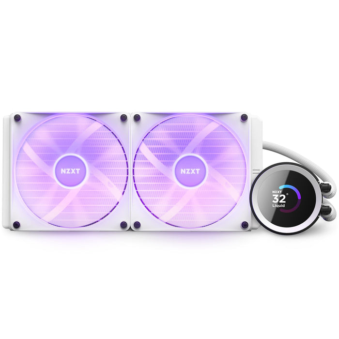 CPU Cooler NZXT Kraken 280 RGB White, LCD Display