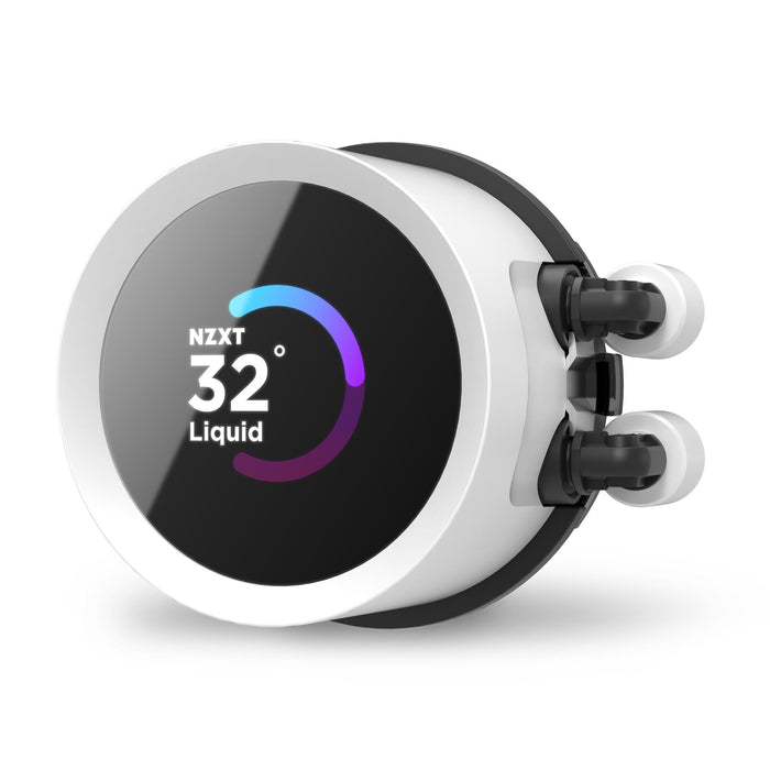 CPU Cooler NZXT Kraken 280 RGB White, LCD Display