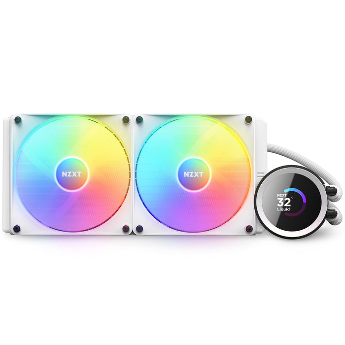 CPU Cooler NZXT Kraken 280 RGB White, LCD Display