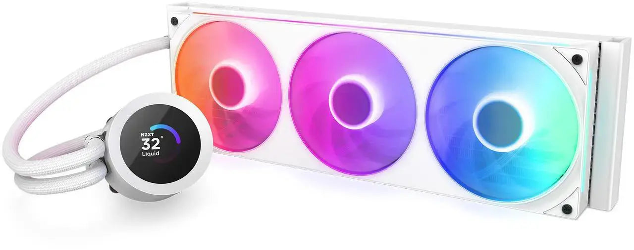 CPU Cooler NZXT Kraken Plus 360 RGB LCD Display - White