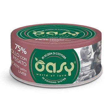 OASY More Love Chicken with liver - wet cat food - 70g