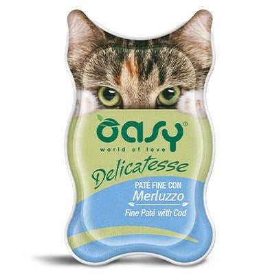 OASY Delicatesse Fine paté with Cod - wet cat food - 85g