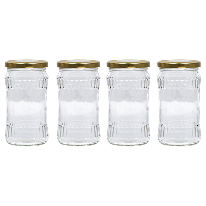 JAR WITH CAP 314 ML STACK 4 PCS OBERON
