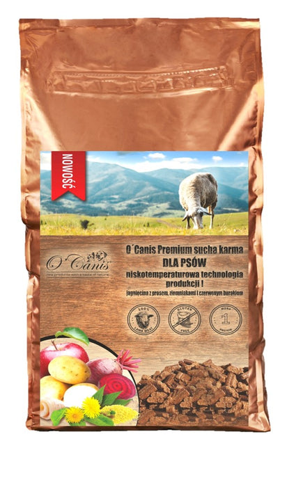 O'CANIS Lamb with millet, potatoes, and red beet - dry dog food - 1,5kg