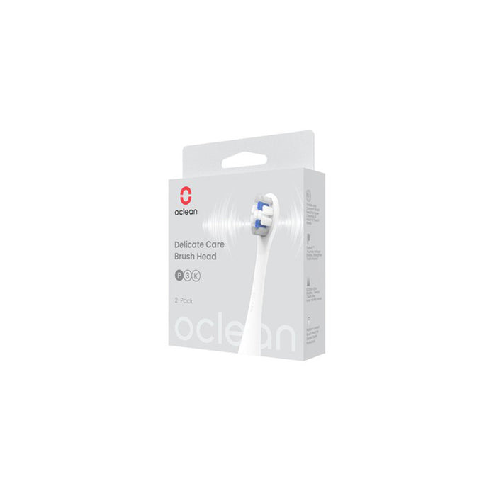 Set of 2 replacement heads for Oclean Delicate Care-P3K4-XPD electric toothbrush, Hard