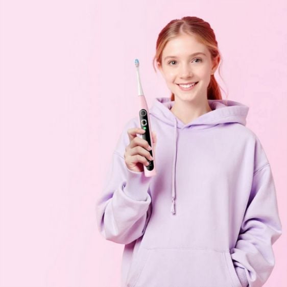 Children's electric toothbrush Oclean X Kids, 2.5W, 72000 rpm, 5 modes, Timer, Pink