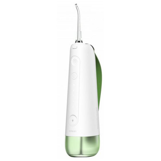 Oclean W10 dental irrigator, 5 modes, 2 nozzles, 200 ml, 1400 pulses per minute, IPX7, Green