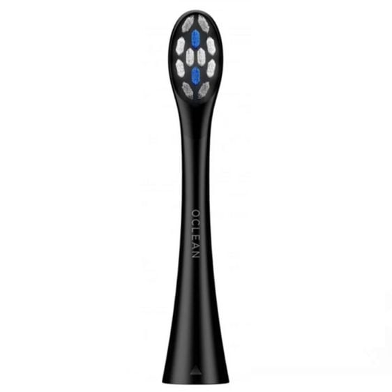 Set of 6 replacement heads for Oclean Delicate Care Electric Toothbrush, Soft, Black