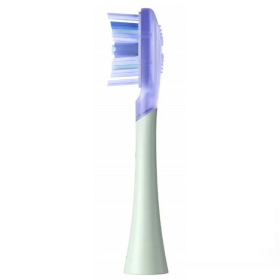 Set of 2 replacement heads for Oclean Ultra White electric toothbrush, Hard, Green