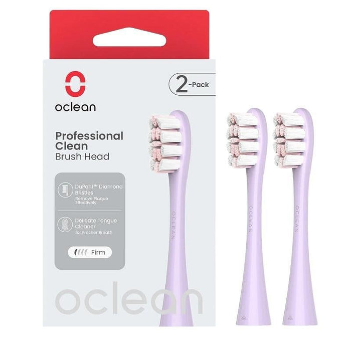 Toothbrush tip Oclean Professional clean -2 pack Purple P1C13 P02