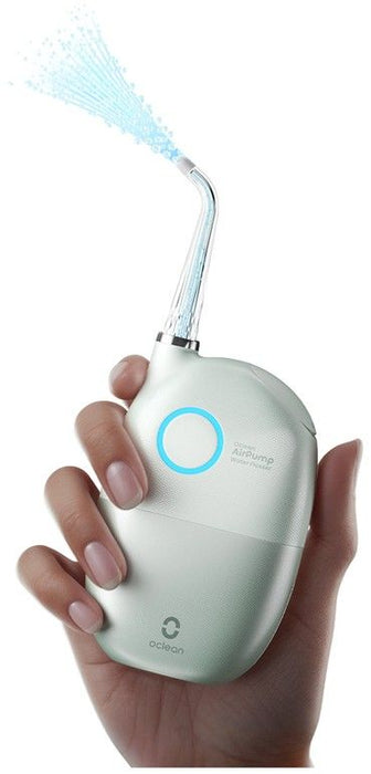 Oclean AirPump A10 dental irrigator, 3 modes, 2 nozzles, 40 days autonomy, IPX7, Green
