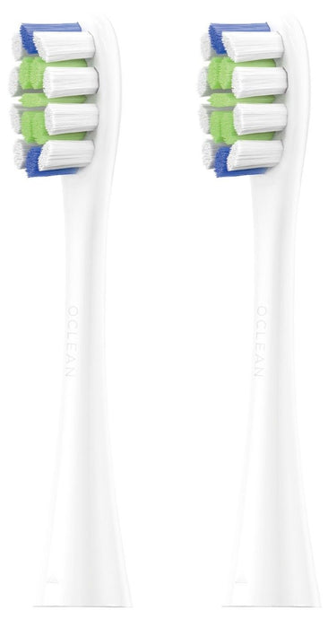 Set of 2 replacement heads for electric toothbrush Oclean Professional Clean Brush Head, Hard, White