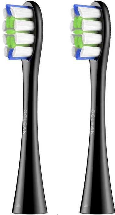Set of 2 replacement heads for electric toothbrush Oclean Professional Clean Brush Head, Hard, Black