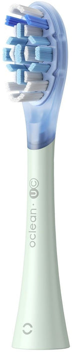 Set of 2 replacement heads for electric toothbrush Oclean Ultra Clean Brush Head, Hard, Green