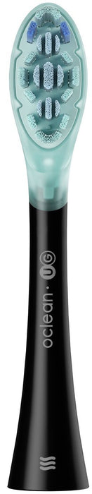 Set of 2 replacement heads for Oclean Ultra Gum Care electric toothbrush, Soft, Black