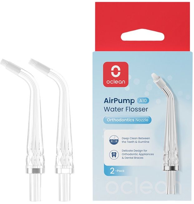 Set of 2 orthodontic tips Oclean N21 Nozzle, Compatible with AirPump A10,
