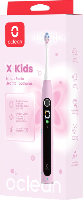 Children's electric toothbrush Oclean X Kids, 2.5W, 72000 rpm, 5 modes, Timer, Pink