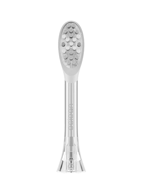 Set of 2 replacement toothbrush heads for Oclean Easy Clean P1K3, Hard, Silver