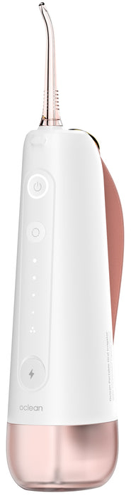 Oclean W10 dental irrigator, 5 modes, 2 nozzles, 200 ml, 1400 pulses per minute, IPX7, Pink