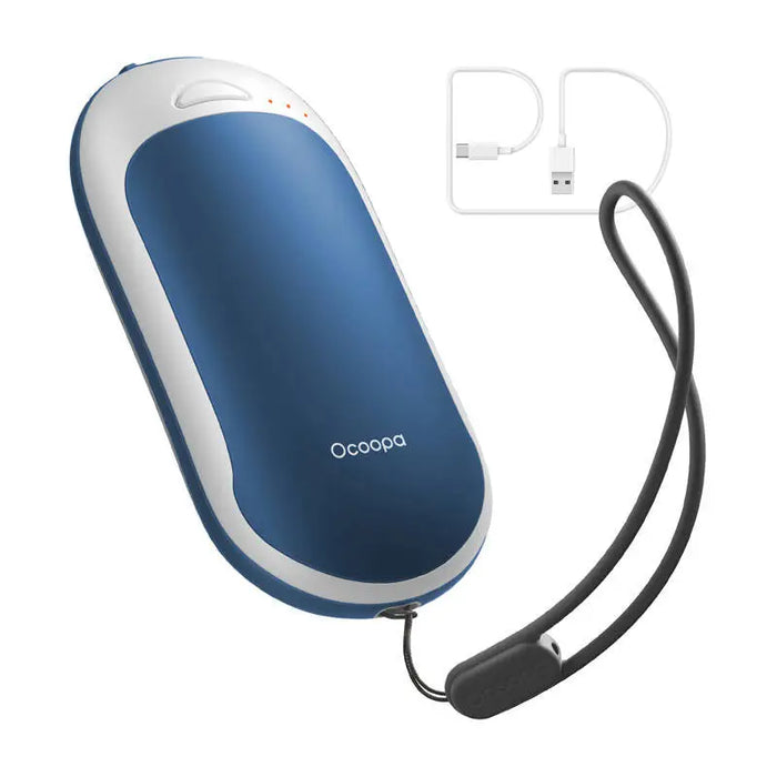 Ocoopa HotPal PD 5000 mAh hand warmer with powerbank function USB-C white-blue - Hand warmers<<<Outdoor<<<InnproXML