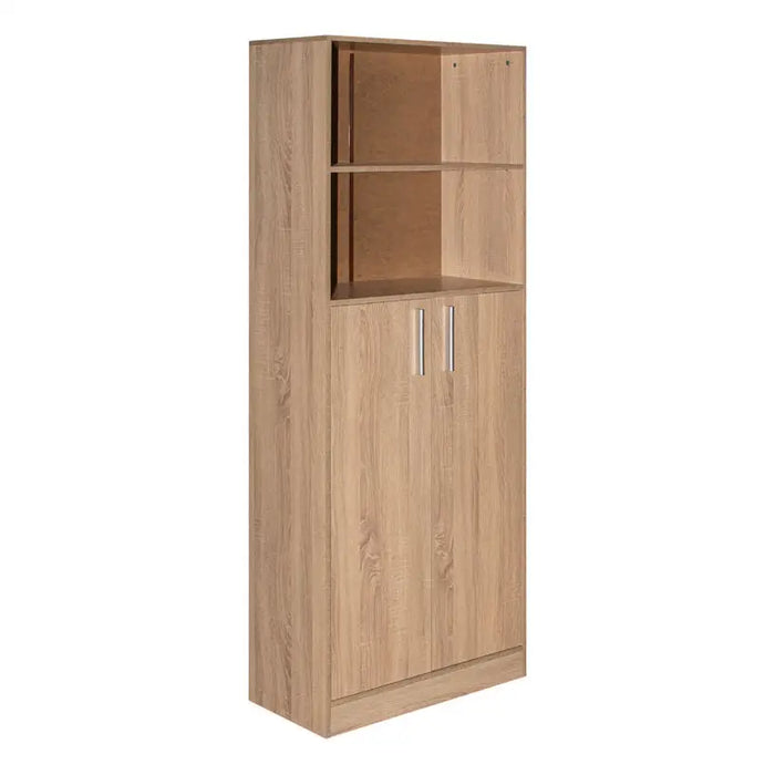 OFFICE SHELF WITH 2 DOORS AND 2 SHELVES EKO E10 70X185X34 CM. SONOMA OAK - Етажерки и рафтове<<<Мебели и обков<<<Мебели