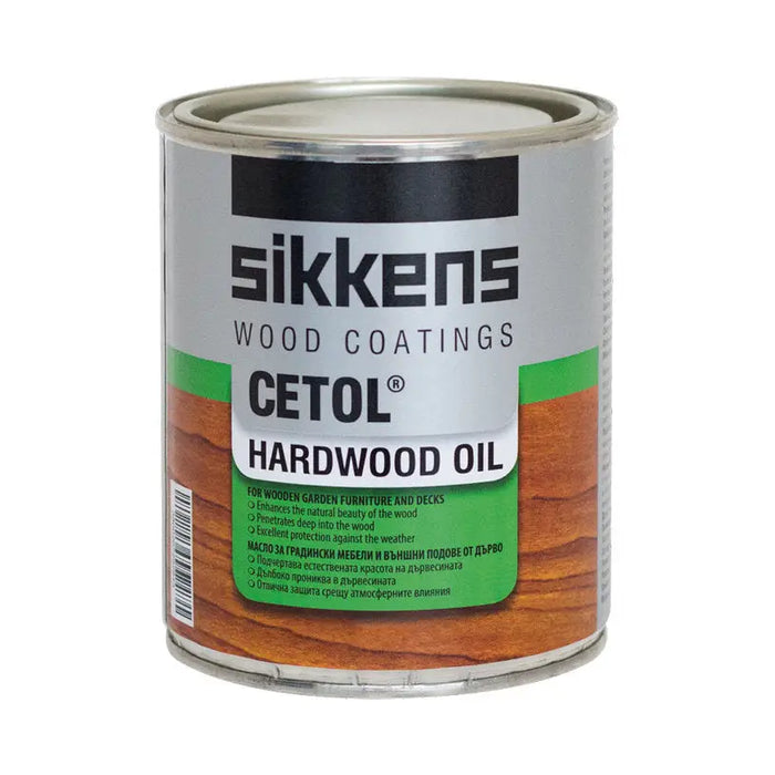 OIL FOR GARDEN FURNITURE COLORLESS 0.75 L SIKKENS HARDWOOD OIL - Масла<<<Лакове и импрегнанти за дърво<<<Бои и