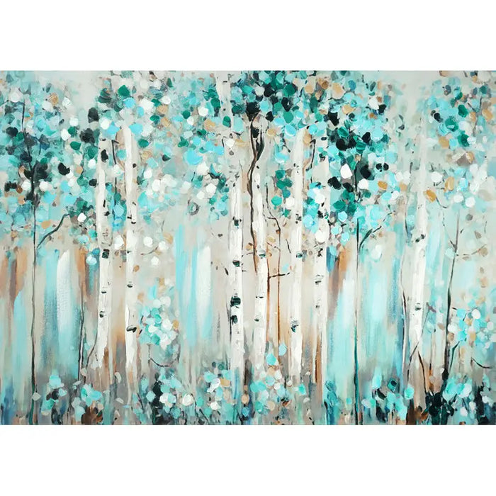 OIL PAINTING 50X70 CM BLUE FOREST - Картини<<<Декорации<<<Мебели и интериор<<<Praktiker