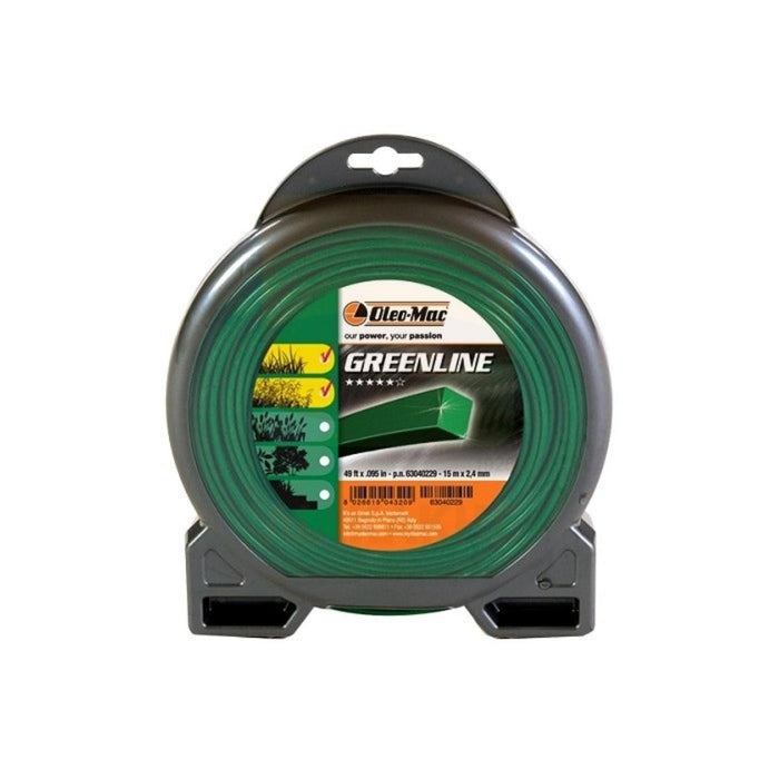 SQUARE CORD OLEO-MAC 2.4MM 15M