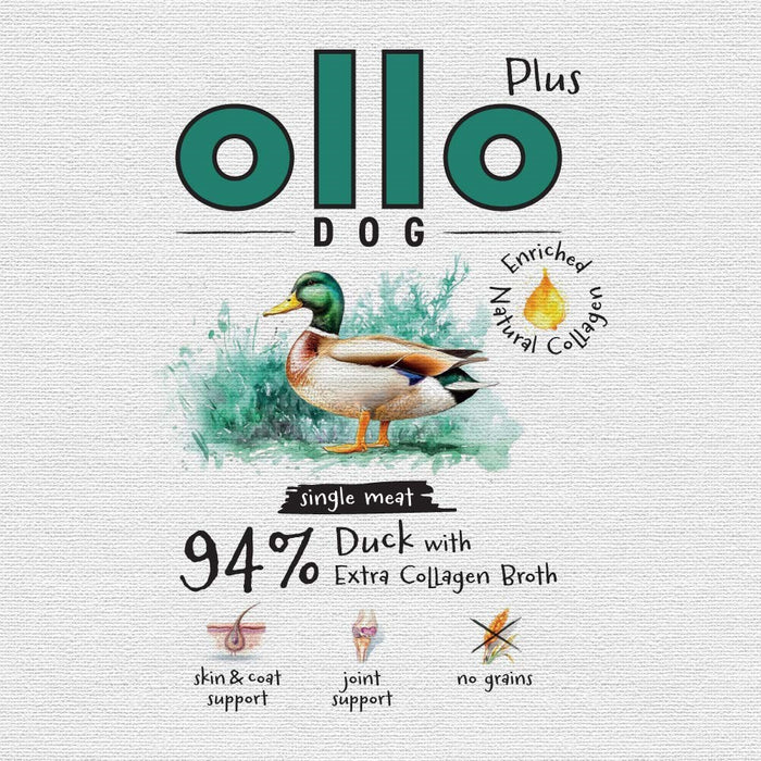 OLLO Plus Collagen Duck - wet dog food - 400g