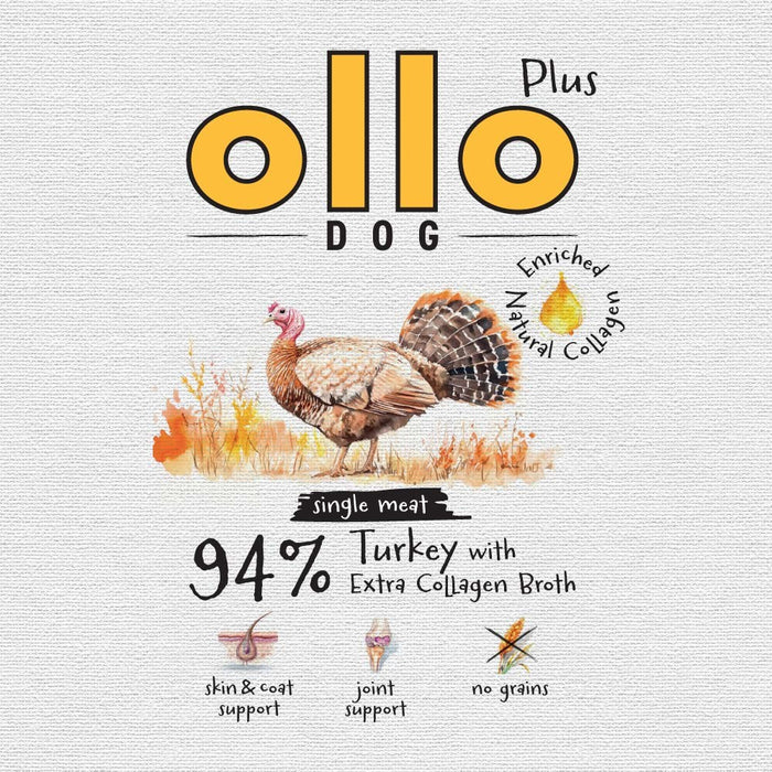 OLLO Plus Collagen Mono Turkey - wet dog food - 800g