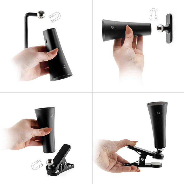 LED TABLE LAMP 3W 4000K MAGNETIC BLACK OMNIA FLEXY