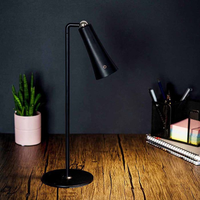 LED TABLE LAMP 3W 4000K MAGNETIC BLACK OMNIA FLEXY