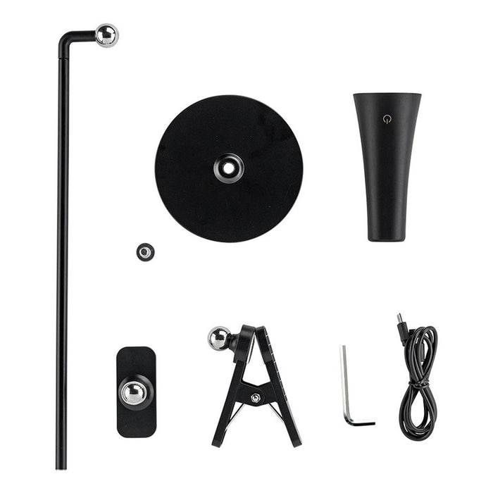 LED TABLE LAMP 3W 4000K MAGNETIC BLACK OMNIA FLEXY