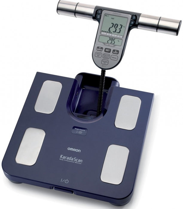 Omron BF511 Square Blue Electronic personal scale