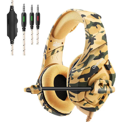 ONIKUMA K1-B Gaming headset (Yellow) - Wired<<<Headphones<<<Audio<<<InnproXML