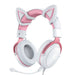 ONIKUMA X10 White/Pink/Cat Ears Gaming Headphones - Wired<<<Headphones<<<Audio<<<InnproXML