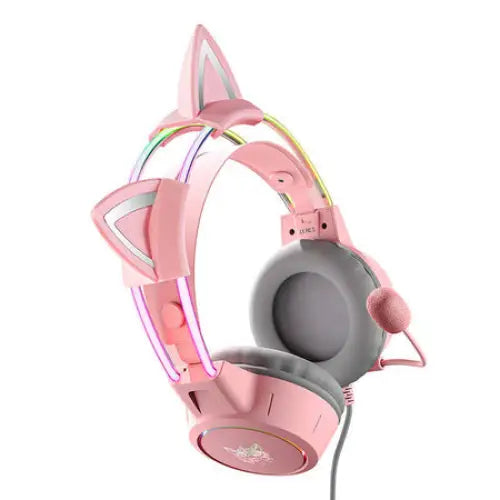 ONIKUMA X15Pro Gaming Headphones Pink/Cat Ears - Wired<<<Headphones<<<Audio<<<InnproXML