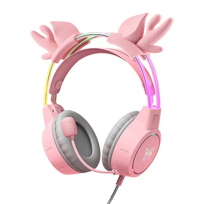 ONIKUMA X15Pro Gaming Headphones Pink/Deer Horns - Wired<<<Headphones<<<Audio<<<InnproXML