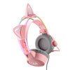 ONIKUMA X15Pro Gaming Headphones Pink/Cat Ears