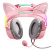 ONIKUMA X15Pro Gaming Headphones Pink/Cat Ears