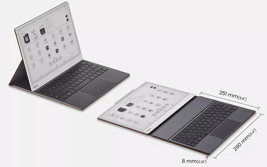 Onyx Boox Note Max / Tab X C Magnetic case with keyboard Brown